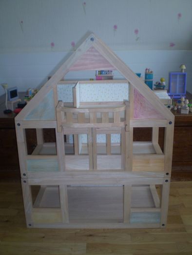 Doll's 3 storey Terrace House and accessories