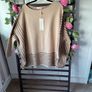 jumper bnwt one size beige & brown oversized poncho style jumper exquiss's brand Image 3