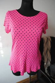 George pink polka dot top size UK12 EU40 Perfect condition Postage included