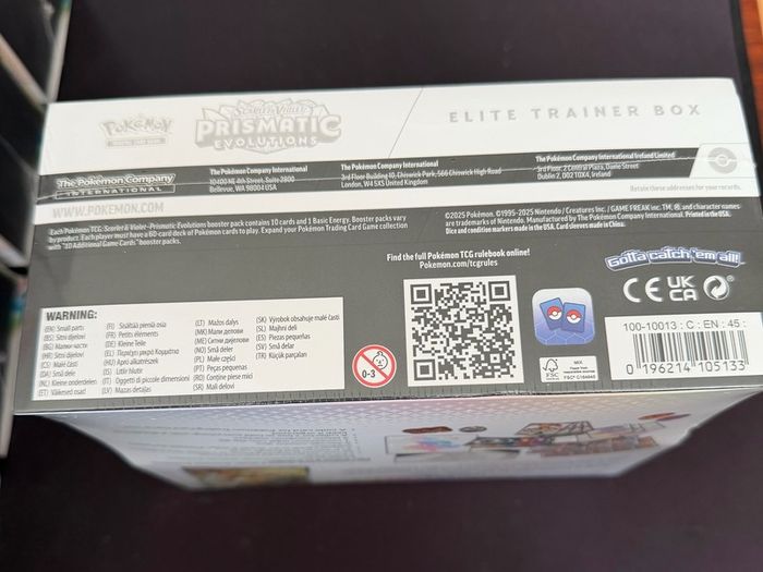 Multiple Boxes - Pokemon Scarlet & Violet: Prismatic Evolutions Elite Trainer Boxes (Factory Sealed)