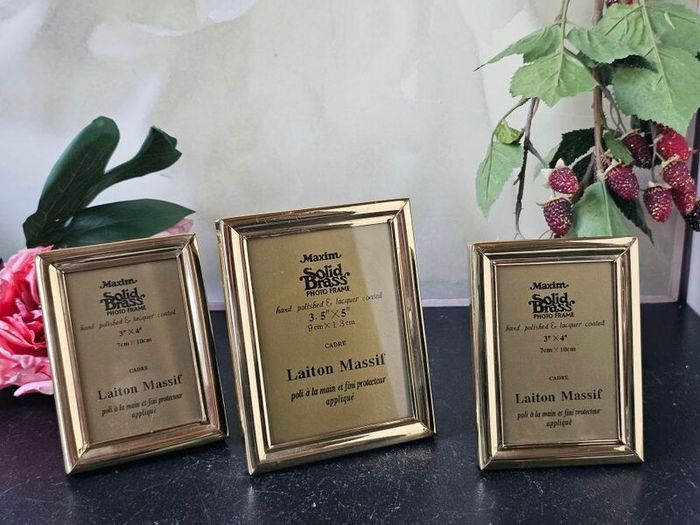 Solid Brass Photo Frames