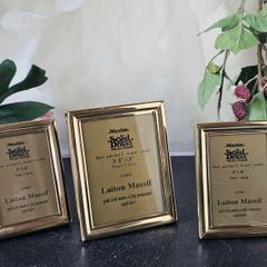 Solid Brass Photo Frames