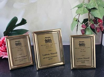 Solid Brass Photo Frames