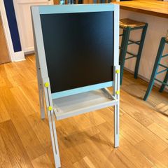 kids easel floor standing magnetic white and black board