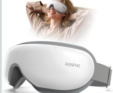 RENPHO Eyeris 1 Eye Massager with Heat & Bluetooth Music, Heated Mask for Sleeping, Relieve Strain Dry Eyes, Face, Birthday Gifts for Women Men