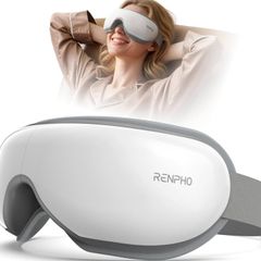 RENPHO Eyeris 1 Eye Massager with Heat & Bluetooth Music, Heated Mask for Sleeping, Relieve Strain Dry Eyes, Face, Birthday Gifts for Women Men