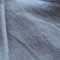 2.1 metres of 61 inch width 100% linen in chambray blue