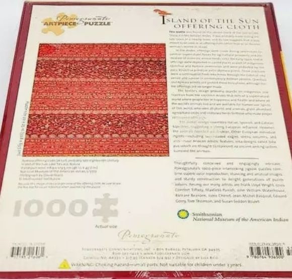 Aztec Island of the Sun Offering Cloth Jigsaw Puzzle 1000 pcs 50x70cm Pomegranate Art