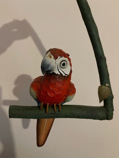 Handmade bird parrot