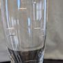 Pair Tall Etched Champagne Flutes Geometric Glass Toasting Glasses 25cm Image 3