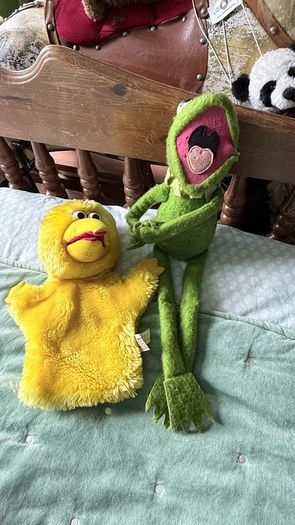 Sesame Street Big Bird and Muppets Kermit