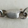 Vintage heavy hallmarked 925 Sterling Silver Flourishes  Floral Necklace Double Chain length 18" - 17,5g Image 8