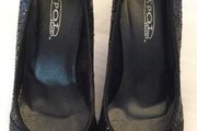 Black Glitter Shoes