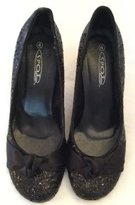 Black Glitter Shoes
