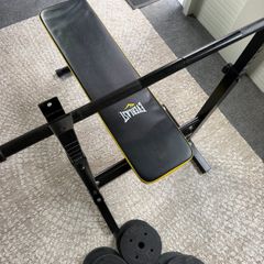 Everlast Weight Bench, Barbell & 50KG Weight Set