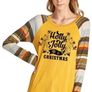 Ladies Women Christmas T Shirt Top Long Sleeve Merry Little Reindeer Holly Jolly Image 8