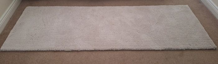 Dunnes Stores Premium Plush Runner 66 x 200cm - Beige - Reduced Price - Quick Sale