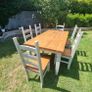 Solid Wood Dining Table and Chairs Image 2