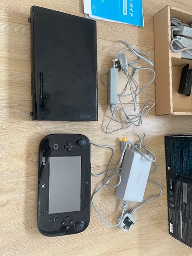 Modded Nintendo Wii U 32GB CIB Premium Pack with 128GB SD, Aroma, English Menu, Free Games and Retro Games NES SNES N64 PS1 SEGA Gameboy etc.