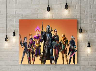 The Mandalorian baby Yoda Fortnite skins printed Wall picture 3mm foamex board printed picture on it wall board wall decor wall art picture