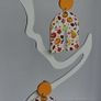 Autumnl Fever Leaf & Pumpkin Motif N Shape Clay Earrings Image 6