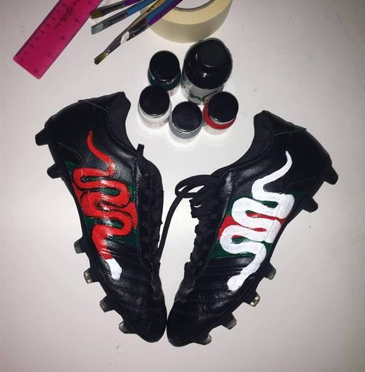 Hand painted Football Boots