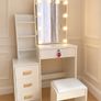 Dressing Table LED with Mirror & Stool Image 6