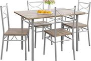 Dining Table Kitchen Table with 4 Chairs Dining Room Set Kitchen Table Chair Set