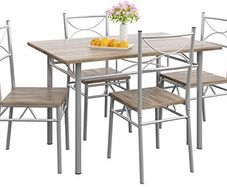 Dining Table Kitchen Table with 4 Chairs Dining Room Set Kitchen Table Chair Set
