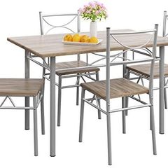 Dining Table Kitchen Table with 4 Chairs Dining Room Set Kitchen Table Chair Set