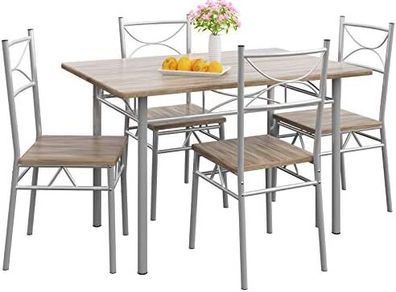 Dining Table Kitchen Table with 4 Chairs Dining Room Set Kitchen Table Chair Set