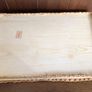 Large Vintage Basket Weave Christmas Robin Picture Tray Image 5