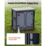 Folding Camping Storage Cabinet, Outdoor Portable Aluminum Lightweight Table, Quick Set-up Compact Kitchen Cook Station, with 6 Shelves and Carry Bag, for Picnic, BBQ, Camping, RV Traveling Image 5