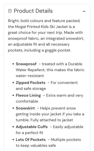 Mountain Warehouse coat