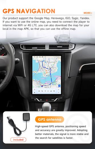 9.7 Inch 6115 Android Car Stereo CarPlay For Ford Fusion Mondeo MK5 2013-2019 GPS Multimedia Player AutoRadio Head Unit