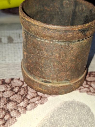 Rare 13 Piece Lot of Antique Chavagnat Tin Measuring Demi-Litre from Paris, France, dating  approximately 1800s.