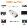 Male to Female HDMI-compatible to VGA Adapter HD 1080P Audio Cable Converter For PC Laptop TV Box Computer Display Projector Image 8