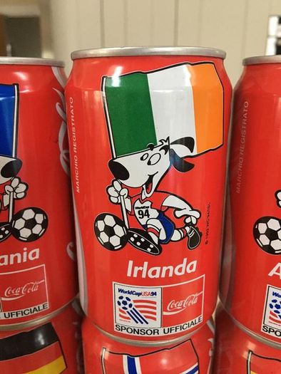 Coca Cola Italian Usa 94 World Cup Complete Can Series