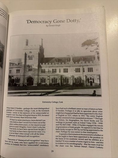 DUNNE, SEAN [EDITOR]. The Cork Review ; Sean O Faolain. 1900-1991. 1st Ed.