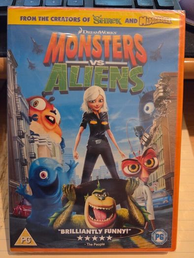 Brand New Sealed Monsters vs Aliens DVD
