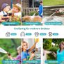 Flexible Garden Hose 30 m / 100 ft Expandable Water Hose Flex Hose with 10 Spray Patterns, 3/4 & 1/2 Adapter, A Flexible Hose for Garden, Car, for Washing and Watering Image 3
