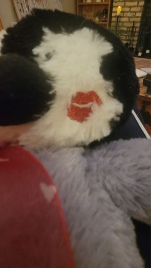 Arora Kissing Blushing Penguin Soft Plush Toy & Gift Bag