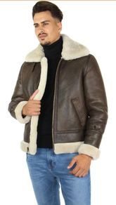 Schott NYC B-3 Aviator Bomber, High Quality Shearling Sheepskin Jacket, Size L