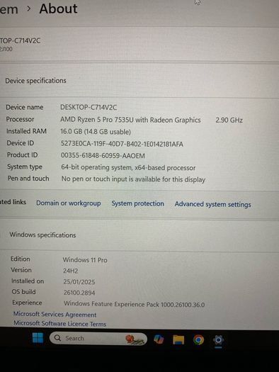 3 x Lenovo Ryzen 5 pro 16-256 win 11 pro