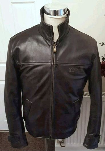 Helstons leather biker's motocycle jacket
