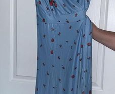 Jolie Moi blue maxi dress