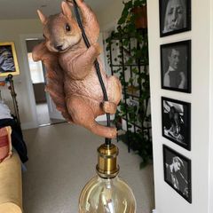 Squirrel pendant light