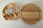 Bamboo Cheese Board &amp; Knives