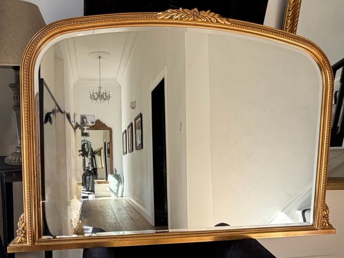 Vintage Over Mantle Mirror