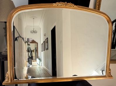 Vintage Over Mantle Mirror